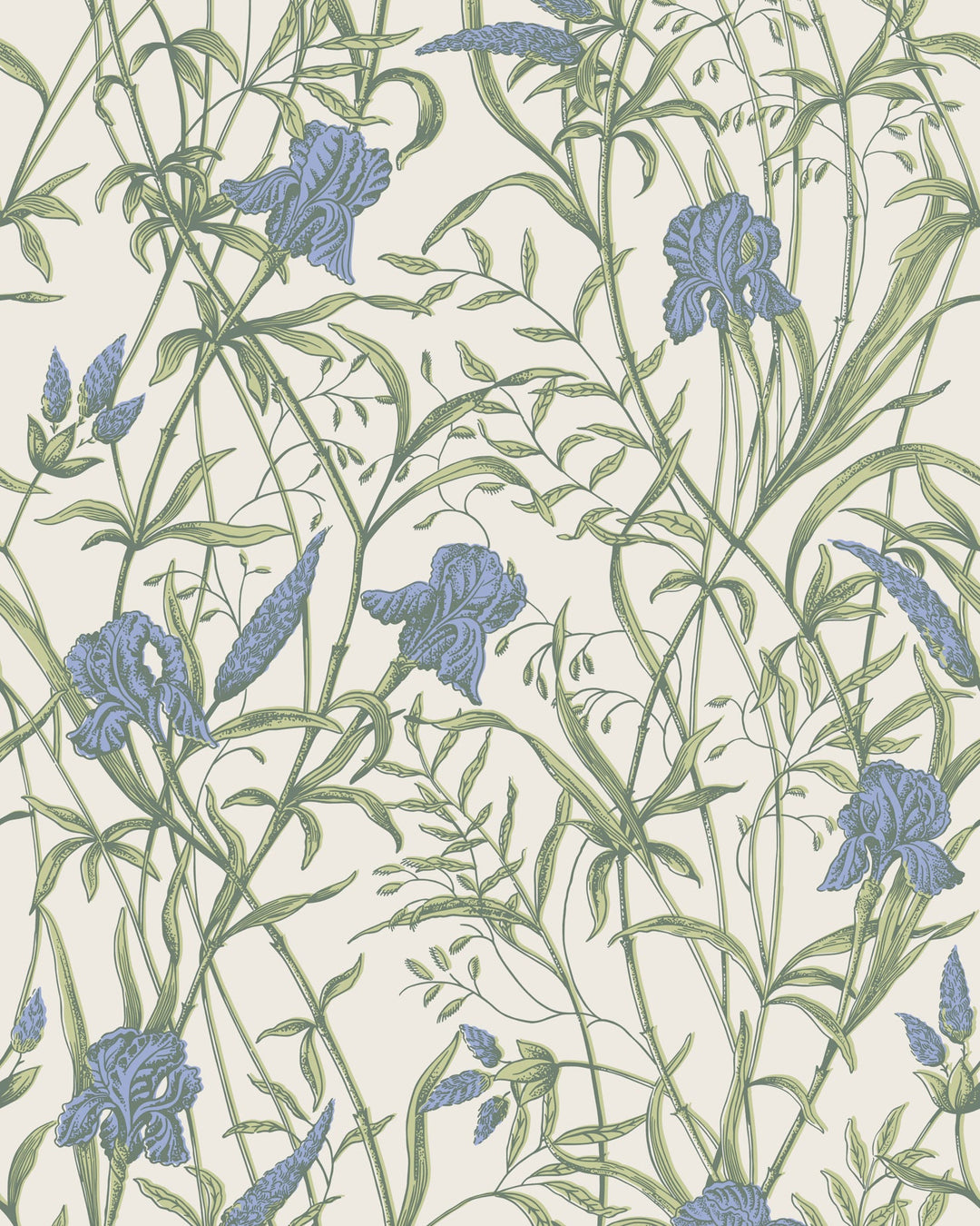 Iris Blue On Stone By Cole & Son Wallcovering