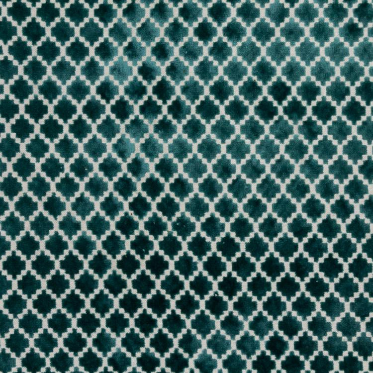 Pique Trellis Turquoise by RM CoCo Fabric