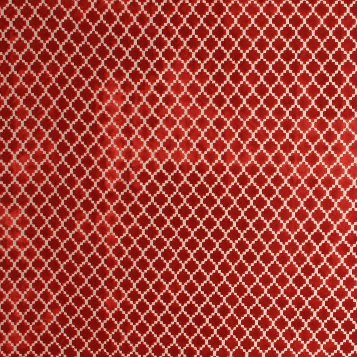 Pique Trellis Red by RM CoCo Fabric