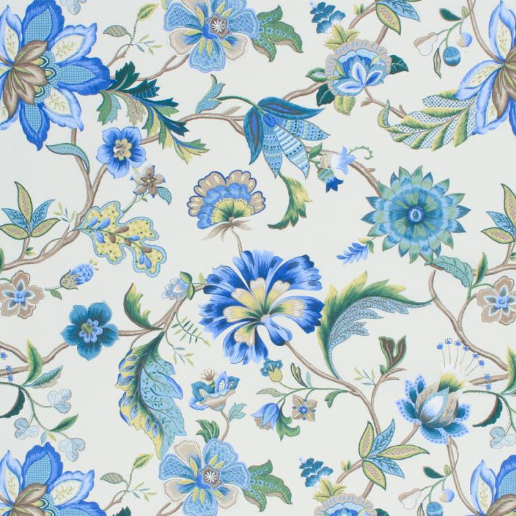 Queen's Garden Bluebell by RM CoCo Fabric