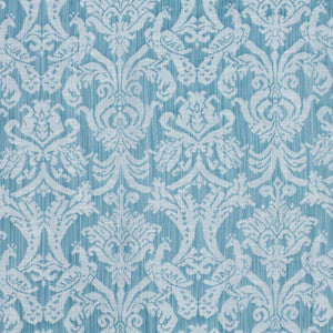 Delacroix Damask Iceberg by RM CoCo Fabric