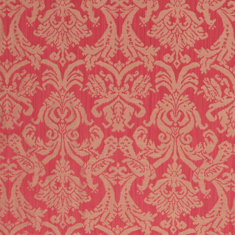 Delacroix Damask Poppy by RM CoCo Fabric
