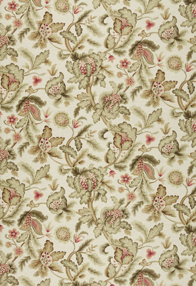 Shelton Tree Bisque 1305001 by Schumacher Fabric Classic-Prints 52% Linen, 48% Cotton - Horizontal: 27 and Vertical: 28.5 54 - Fabric Carolina -