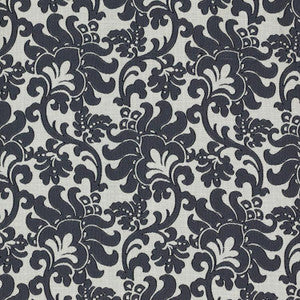 Wentworth Damask Black by RM CoCo Fabric