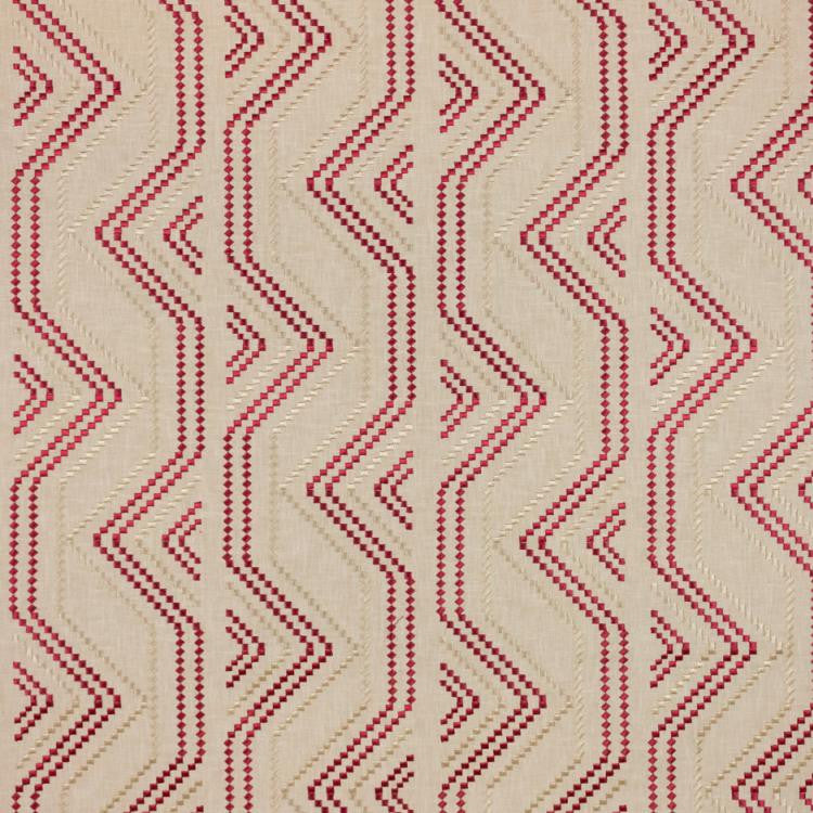 Square Pegs Coral by RM CoCo Fabric