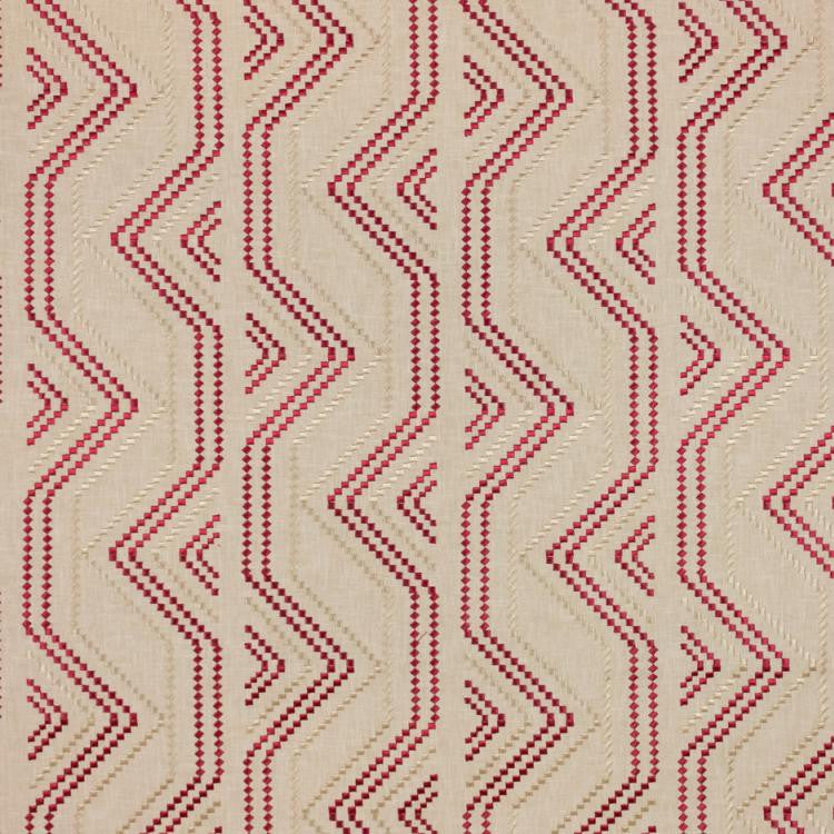 Square Pegs Coral by RM CoCo Fabric