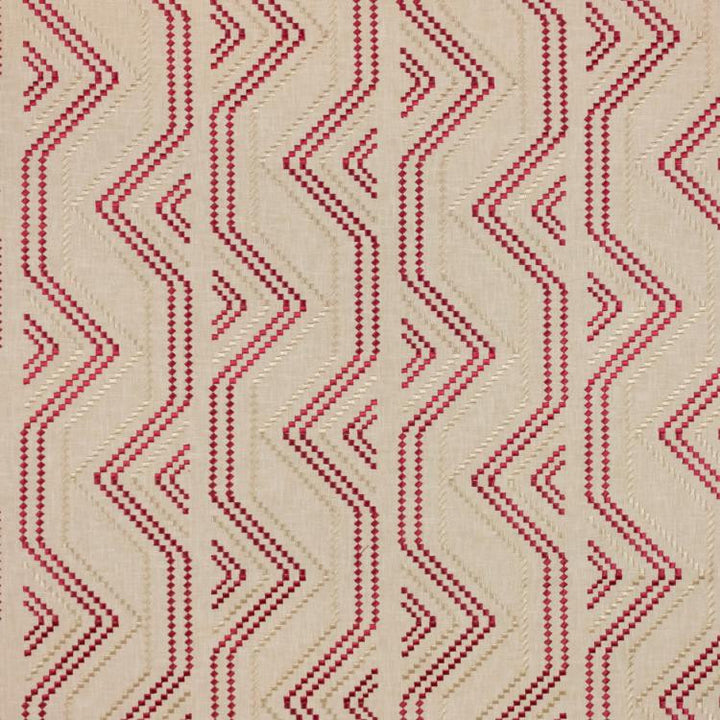 Square Pegs Coral by RM CoCo Fabric
