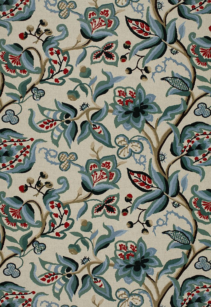 Alexandra Vine Document 1325001 by Schumacher Fabric Classic-Prints 56% Cotton, 44% Linen - Horizontal: 27 and Vertical: 22 54 - Fabric Carolina -
