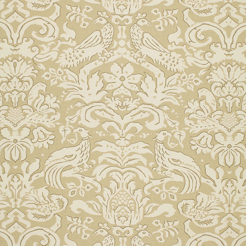 Aldwyn Damask Oatmeal 1328001 by Schumacher Fabric AVERY HILL See Sample UNITED KINGDOM MEDIUM DUTY </p><p>Repeat: Horizontal: 27" (69CM) and Vertical: 27" (69CM) 54" WIDE (137CM) - Fabric Carolina -
