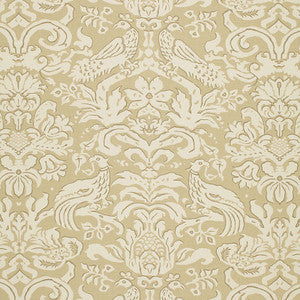 Aldwyn Damask Oatmeal 1328001 by Schumacher Fabric