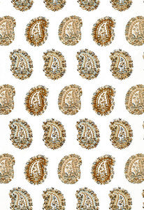 Arklow Paisley Stone 1329002 by Schumacher Fabric