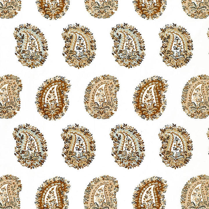 Arklow Paisley Stone 1329002 by Schumacher Fabric AVERY HILL See Sample INDIA NOT APPLICABLE </p><p>Repeat: Horizontal: 13 1/2" (34CM) and Vertical: 13 1/8" (33CM) 54" WIDE (137CM) - Fabric Carolina -