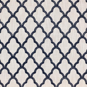 Lace Trellis Lapis by RM CoCo Fabric