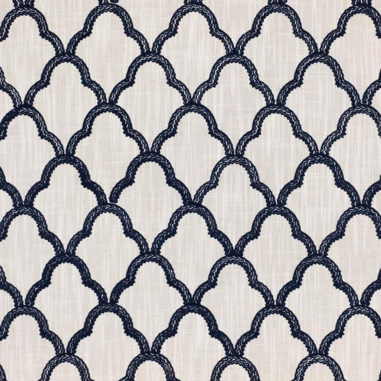 Lace Trellis Lapis by RM CoCo Fabric