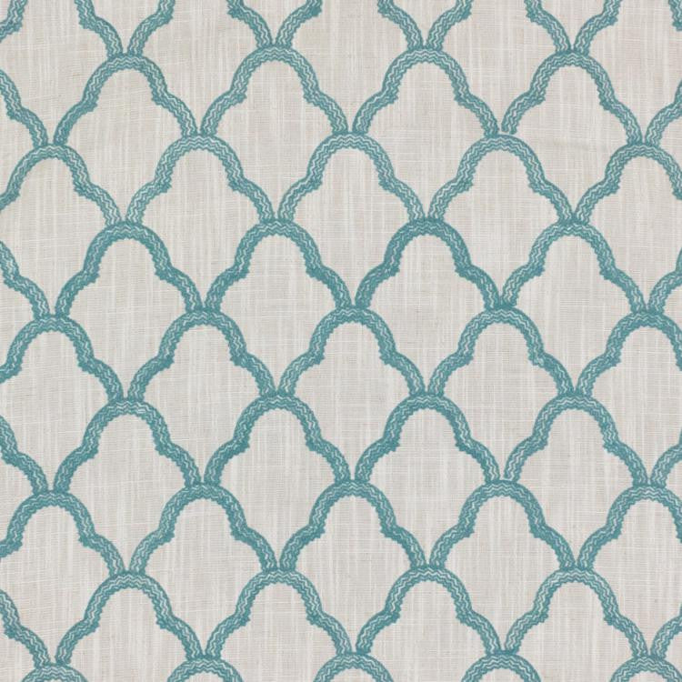 Lace Trellis Aegean by RM CoCo Fabric