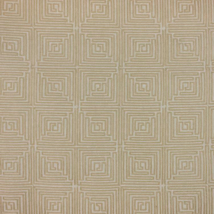 Greek Key Fret Flax by RM CoCo Fabric