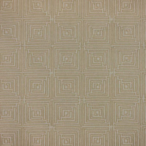 Greek Key Fret Flax by RM CoCo Fabric