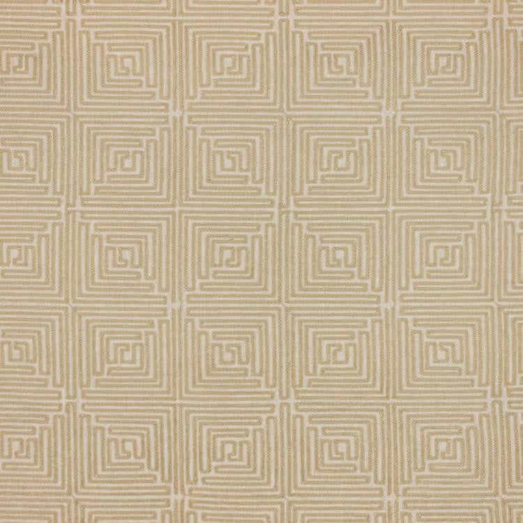 Greek Key Fret Sandstone by RM CoCo Fabric
