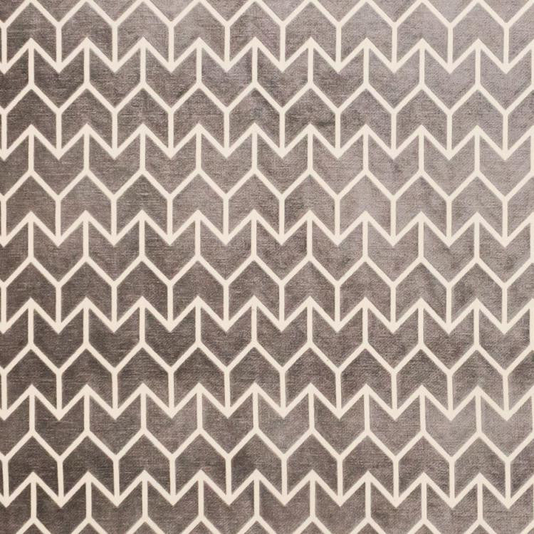 Chevronne Pewter by RM CoCo Fabric