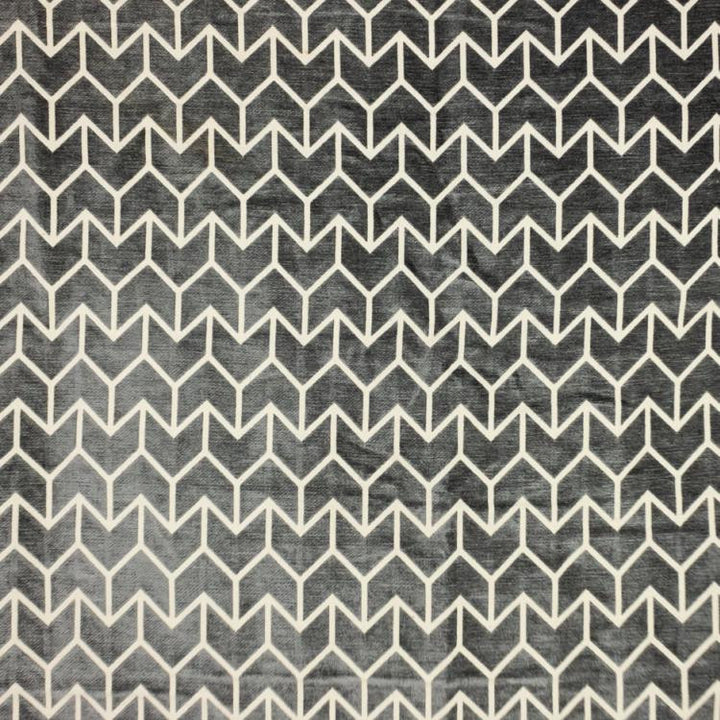 Chevronne Pewter by RM CoCo Fabric