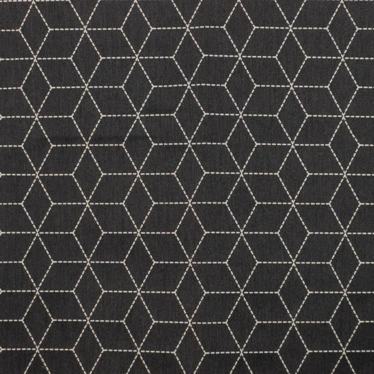 Boxed In Graphite by RM CoCo Fabric