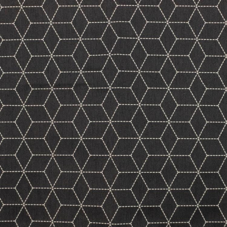 Boxed In Graphite by RM CoCo Fabric
