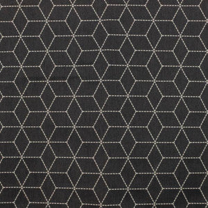 Boxed In Graphite by RM CoCo Fabric