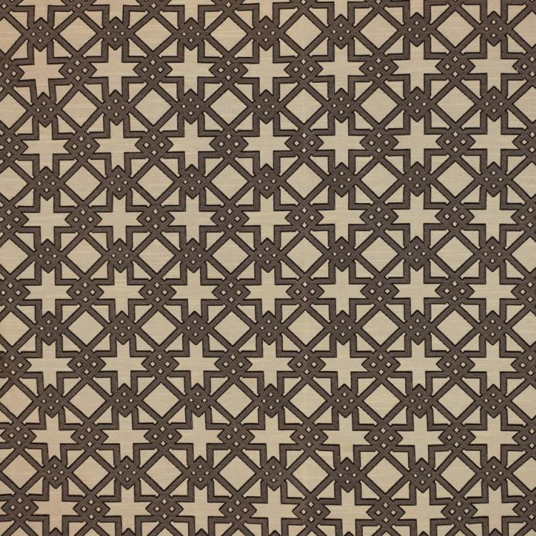 Imperial Fret Pecan by RM CoCo Fabric