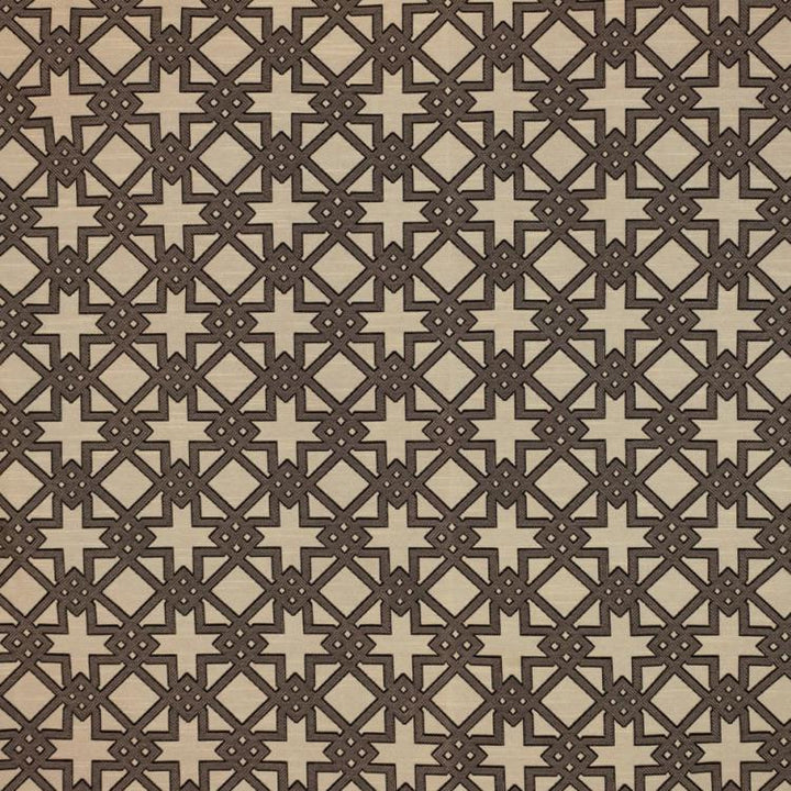 Imperial Fret Pecan by RM CoCo Fabric