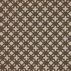 Imperial Fret Pecan by RM CoCo Fabric
