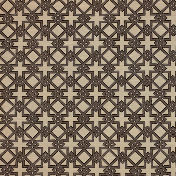 Imperial Fret Pecan by RM CoCo Fabric