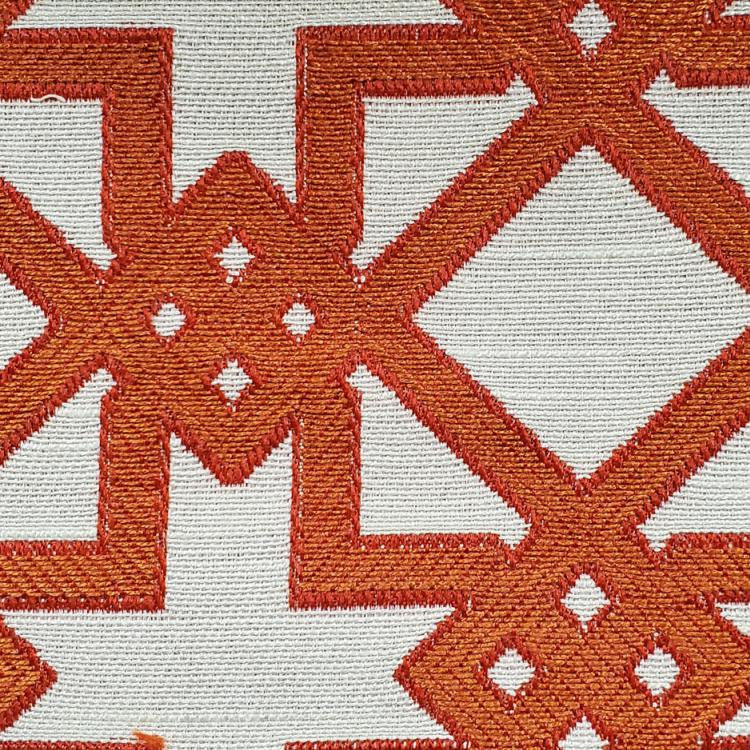Imperial Fret Mango by RM CoCo Fabric