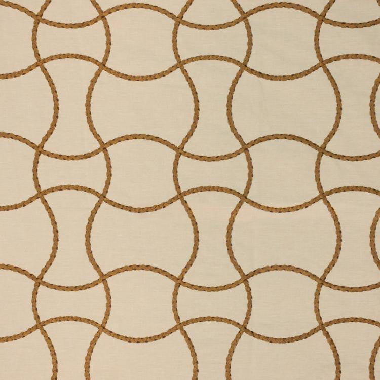 Roped In Old Gold by RM CoCo Fabric