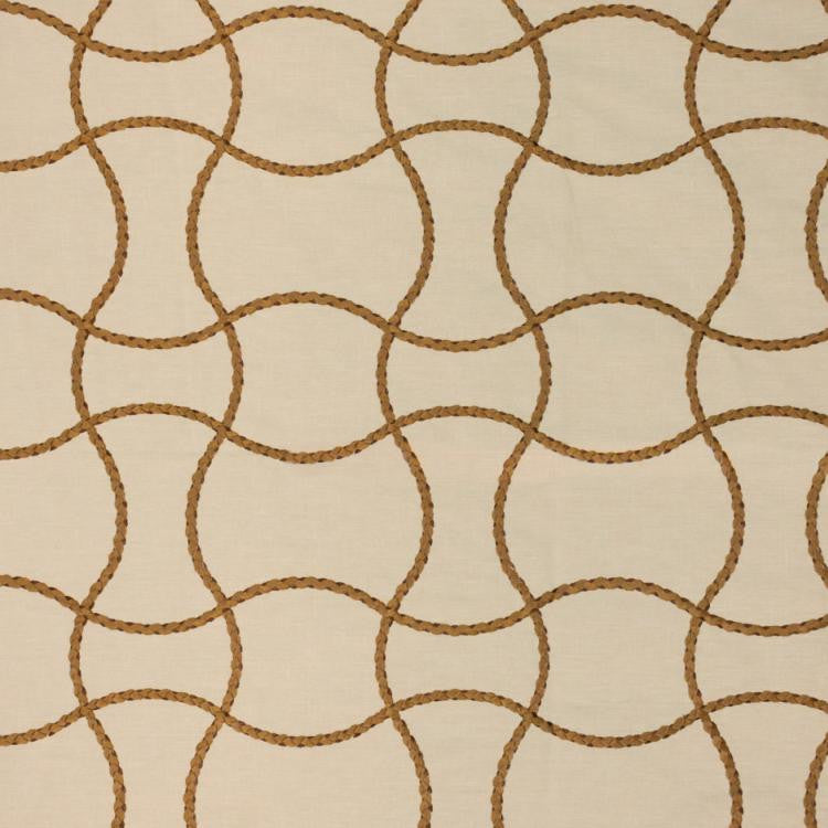 Roped In Old Gold by RM CoCo Fabric