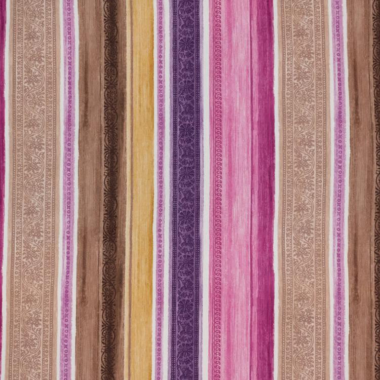 Florentina Stripe Fig by RM CoCo Fabric