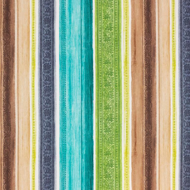 Florentina Stripe Aegean by RM CoCo Fabric