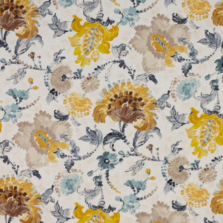Brushstroke Floral Gold Rush by RM CoCo Fabric
