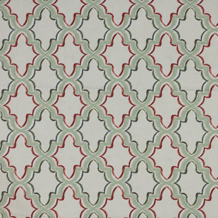 Constantinople Trellis Tuscan Red by RM CoCo Fabric