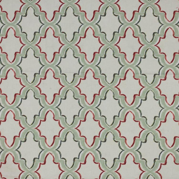 Constantinople Trellis Tuscan Red by RM CoCo Fabric