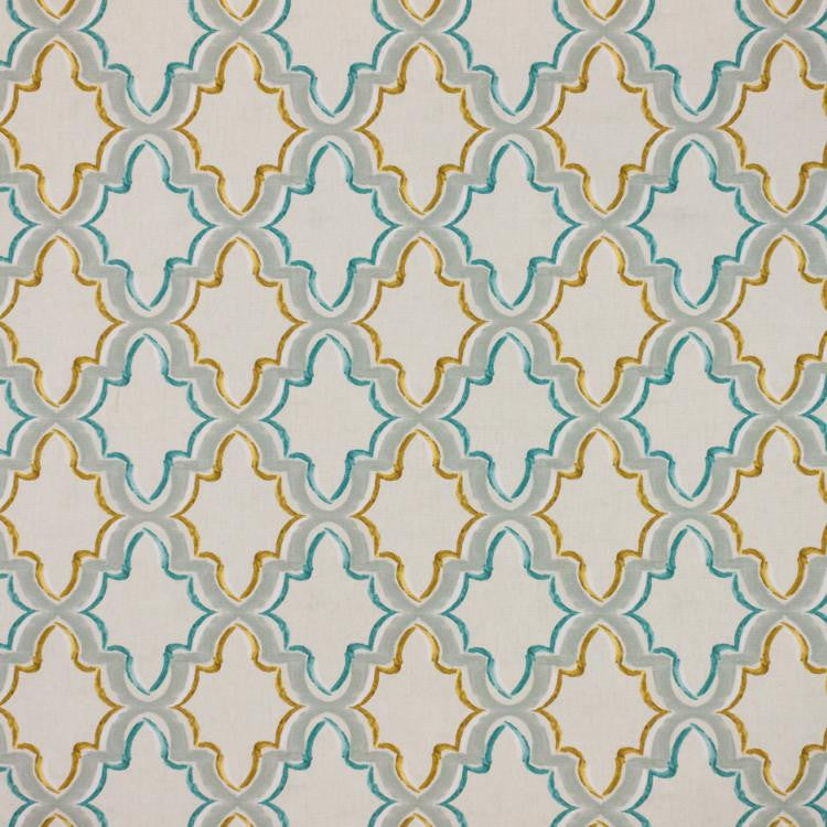 Constantinople Trellis Aegean by RM CoCo Fabric