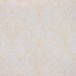 Arcadia Scroll Heavy Cream by RM CoCo Fabric