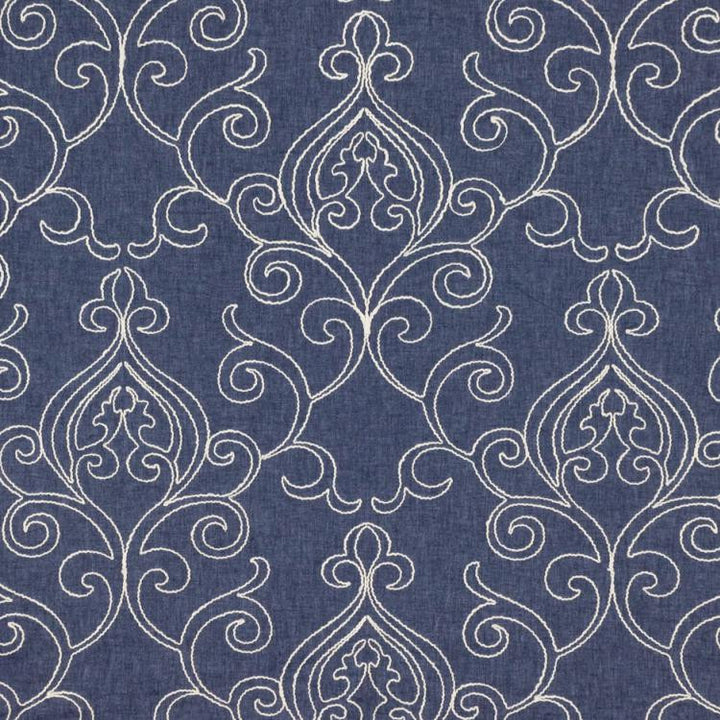 Arcadia Scroll Denim by RM CoCo Fabric