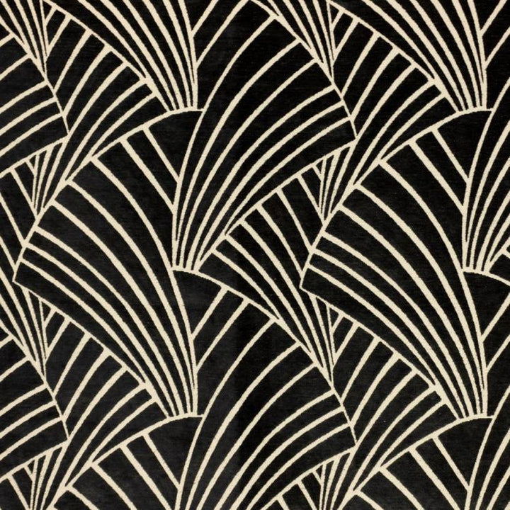 Nefertiti Black Linen by RM CoCo Fabric