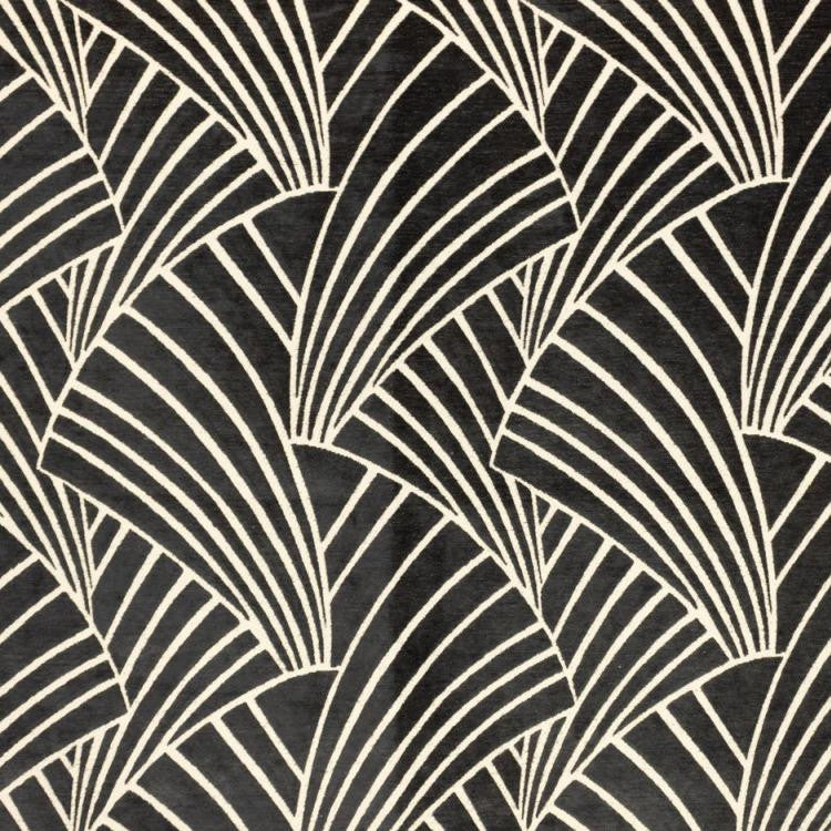 Nefertiti Black Linen by RM CoCo Fabric