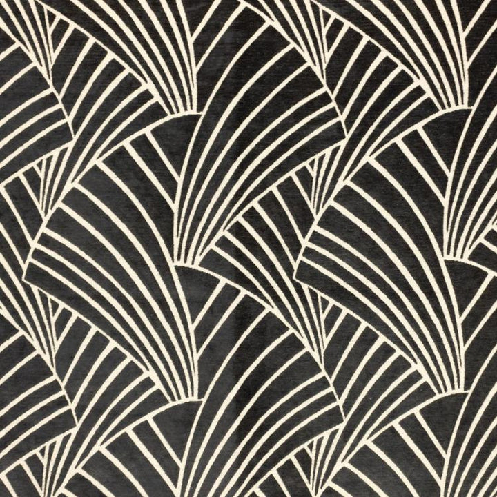 Nefertiti Black Linen by RM CoCo Fabric