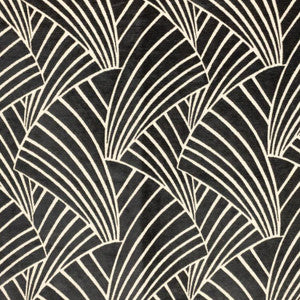 Nefertiti Black Linen by RM CoCo Fabric