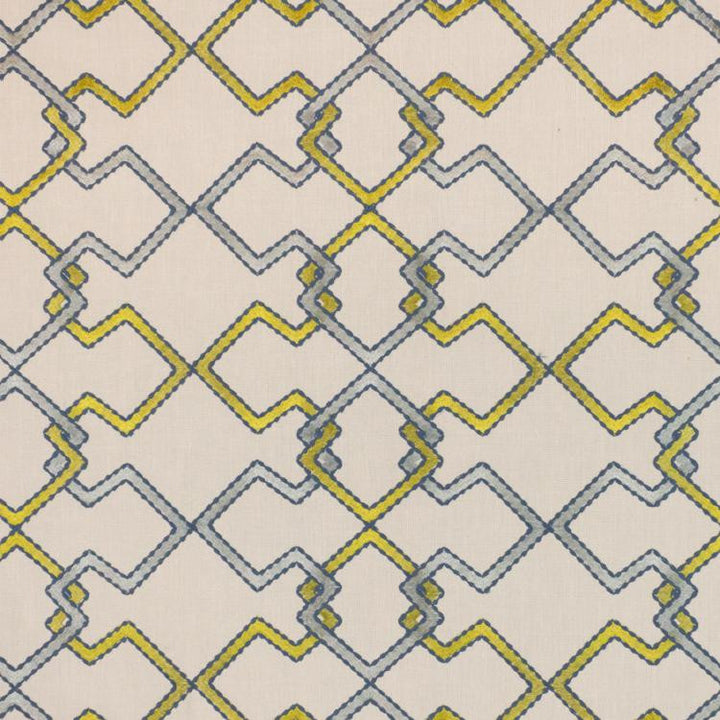 Interlock Trellis Citrine by RM CoCo Fabric