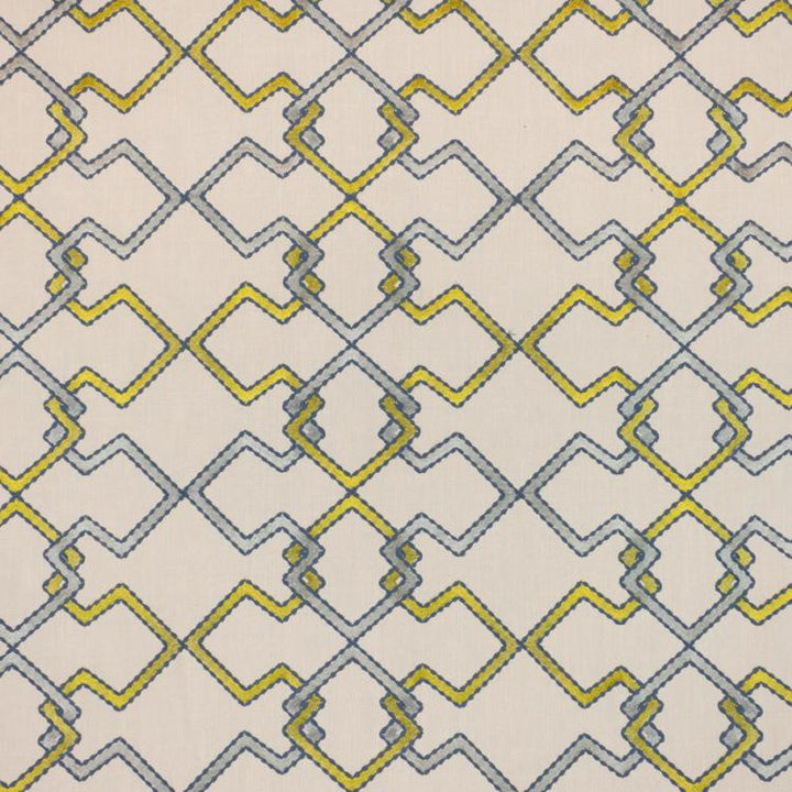 Interlock Trellis Citrine by RM CoCo Fabric