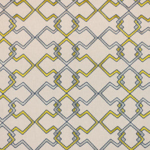 Interlock Trellis Citrine by RM CoCo Fabric