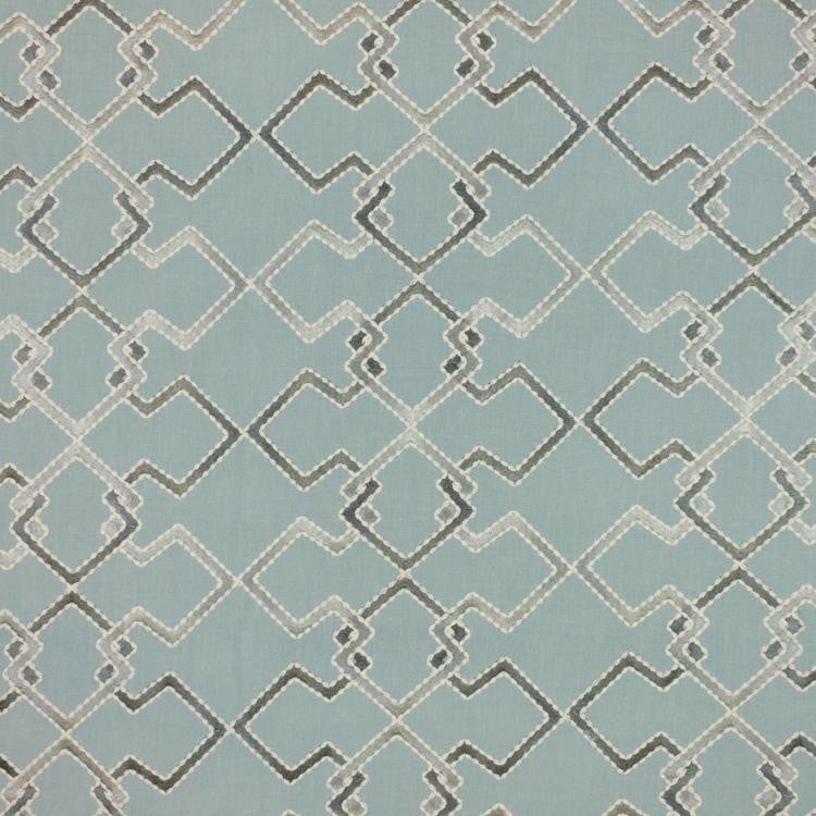 Interlock Trellis Azure by RM CoCo Fabric